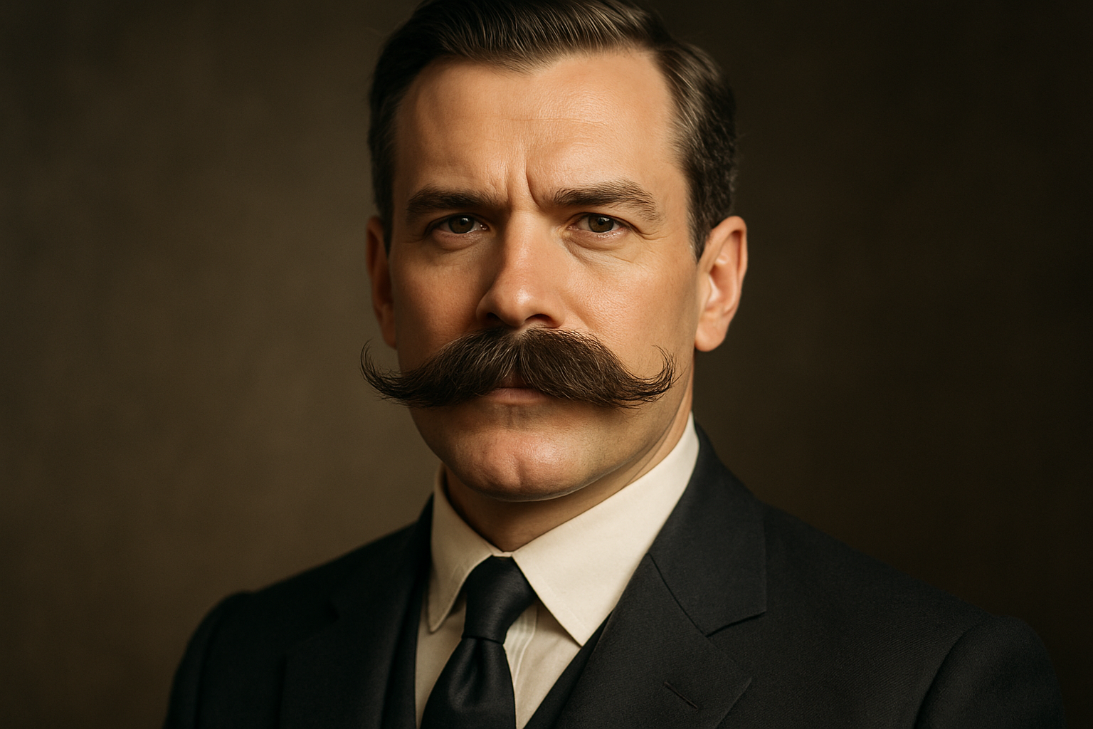 man with mustache