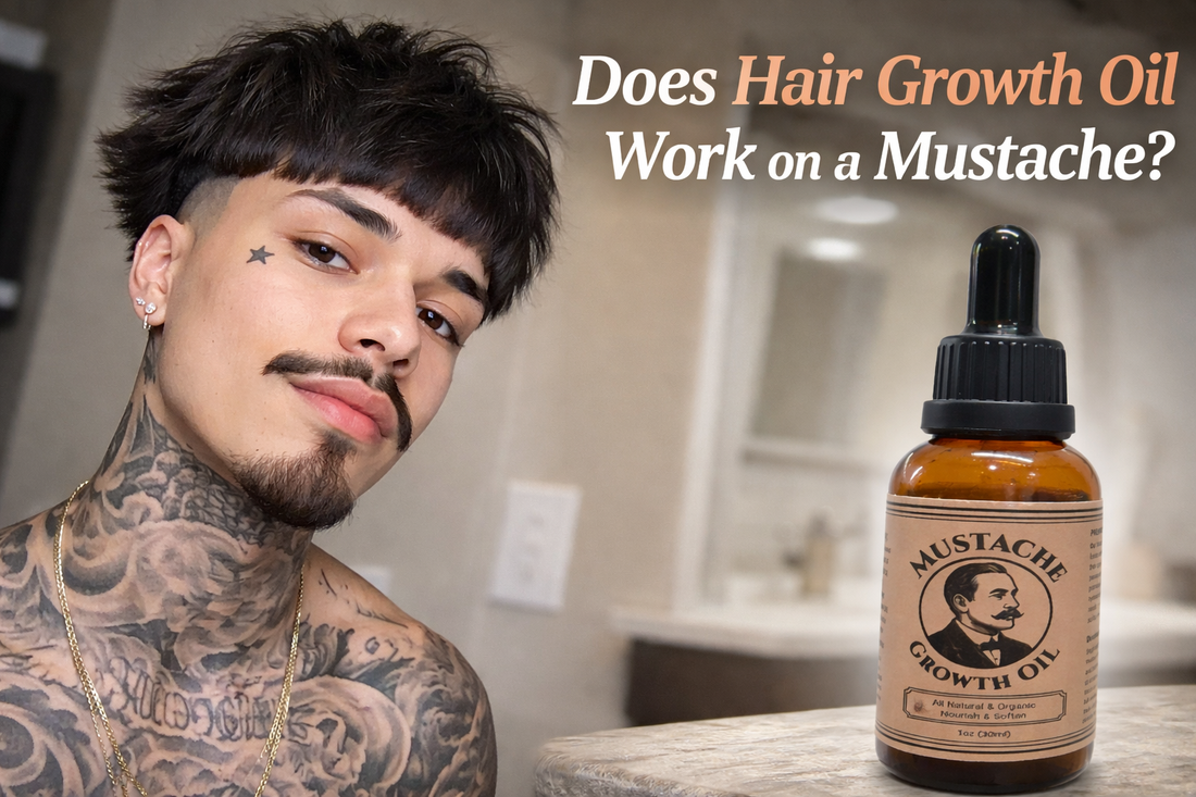 does hair growth oil work on a mustache?