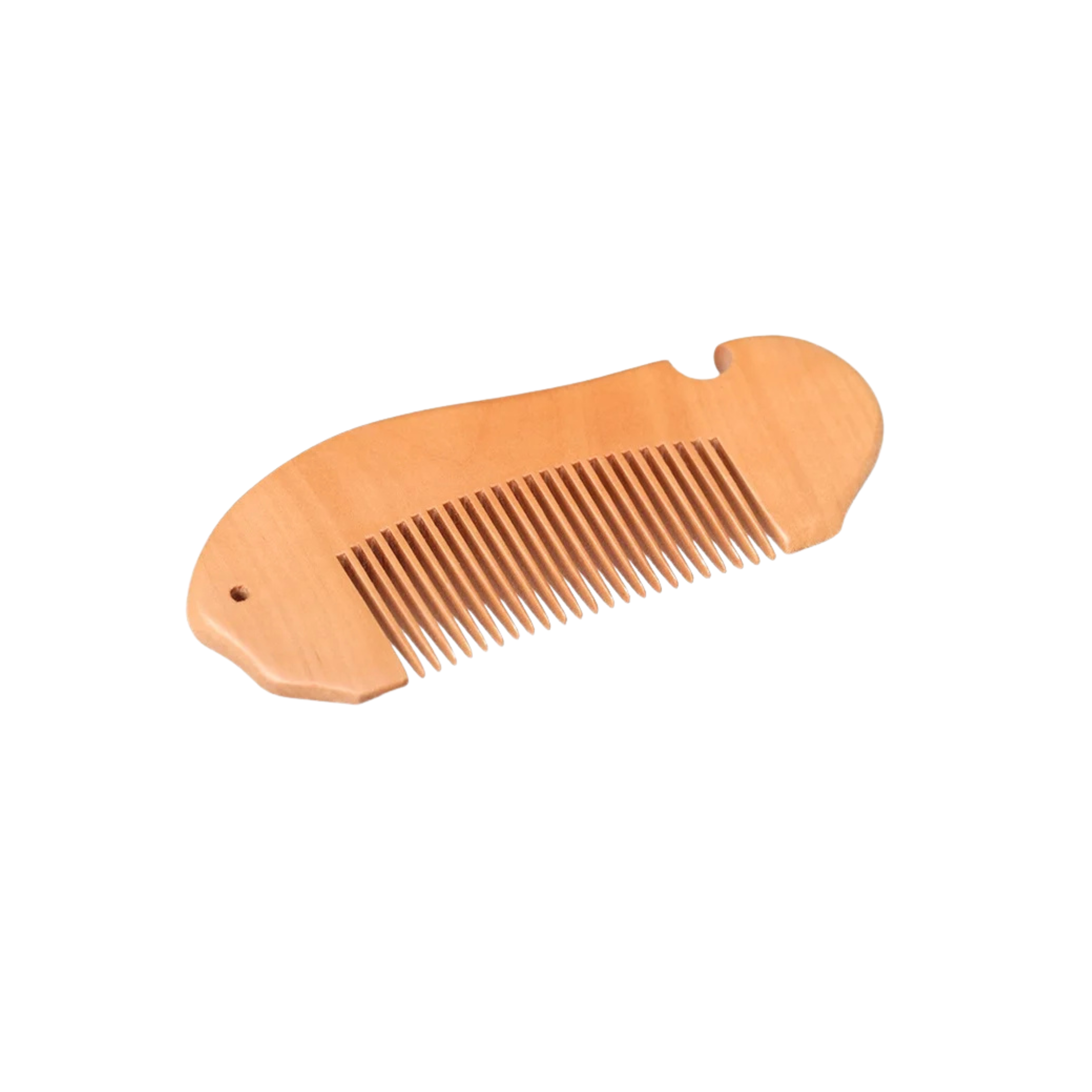 Natural Pear Wood Mustache Comb