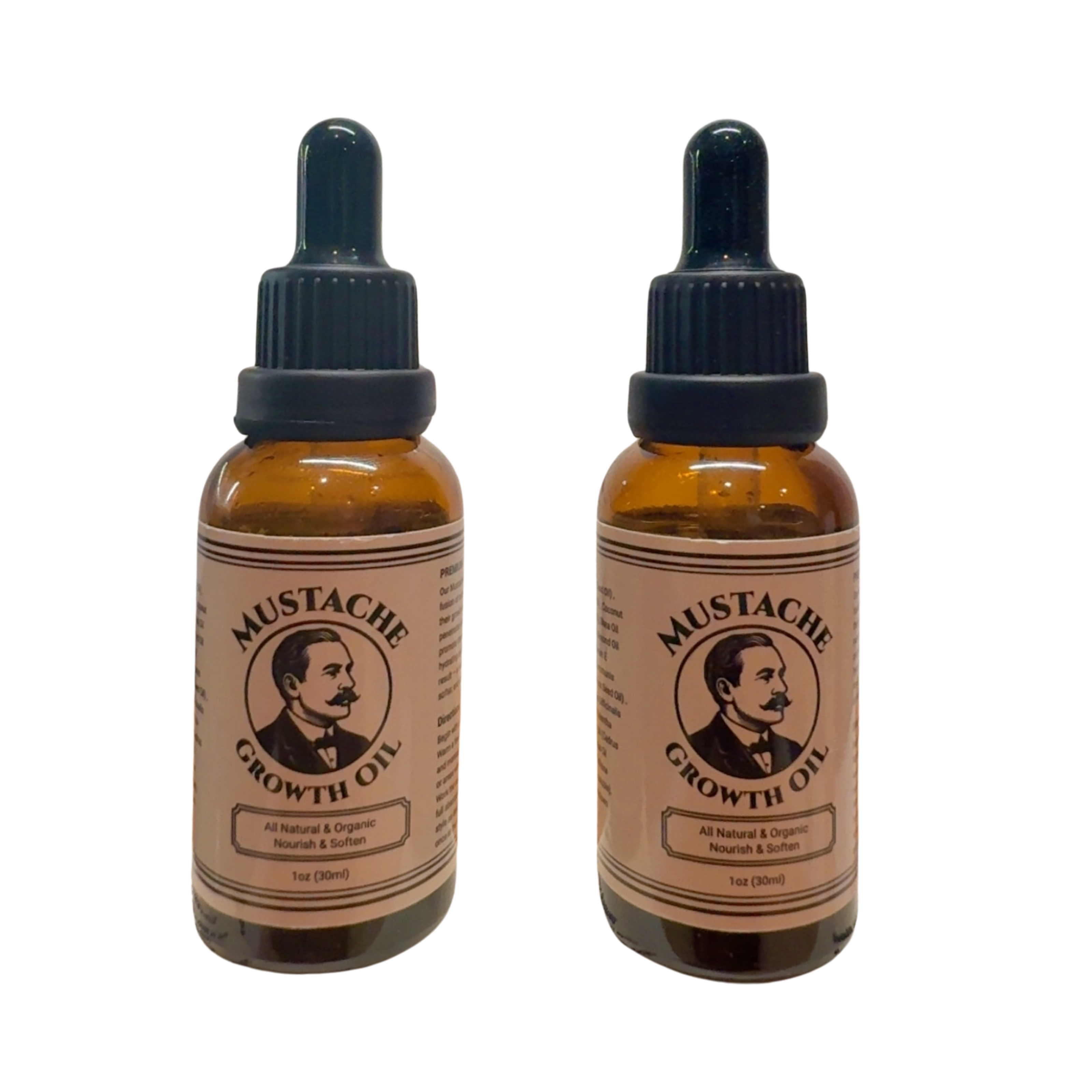 Organic Mustache Growth Oil Bundle (2x)